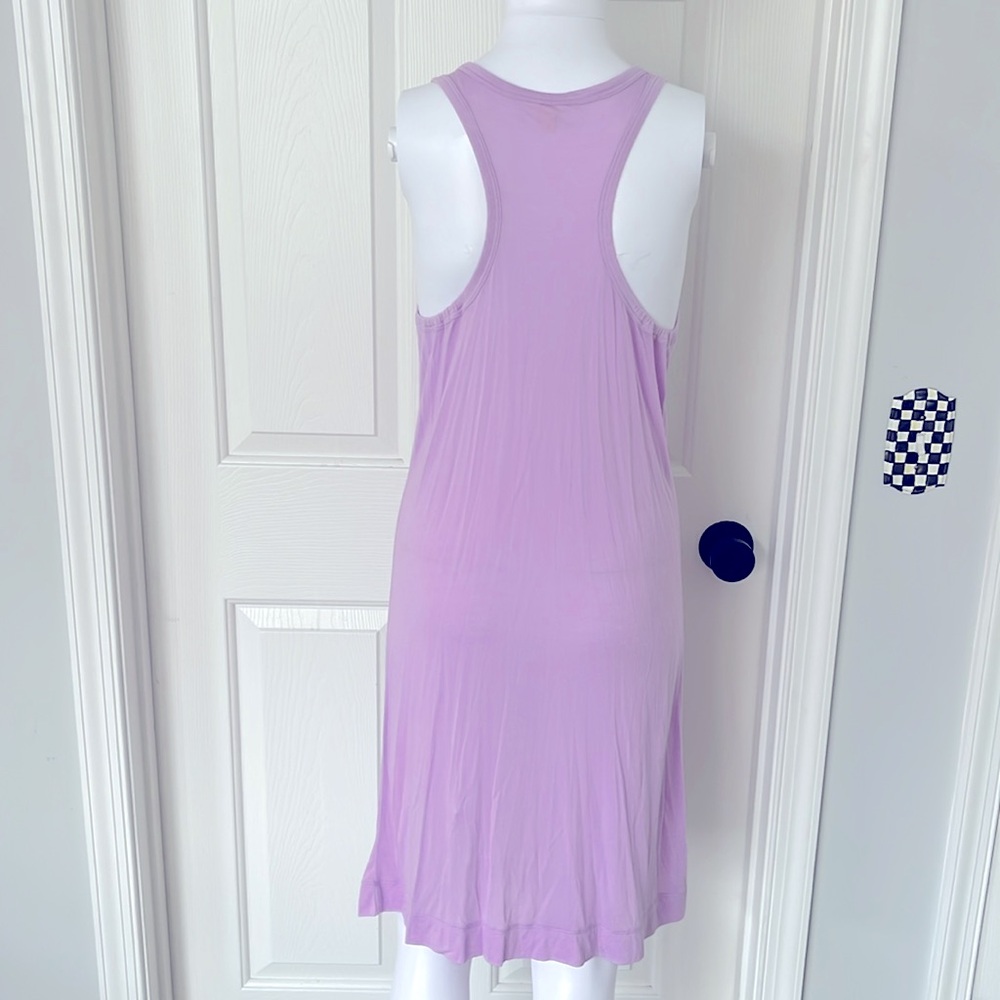 J Crew Lilac Racerback V-Neck Pocket Lightweight Dress or Cover-Up. Small - Picture 4 of 8